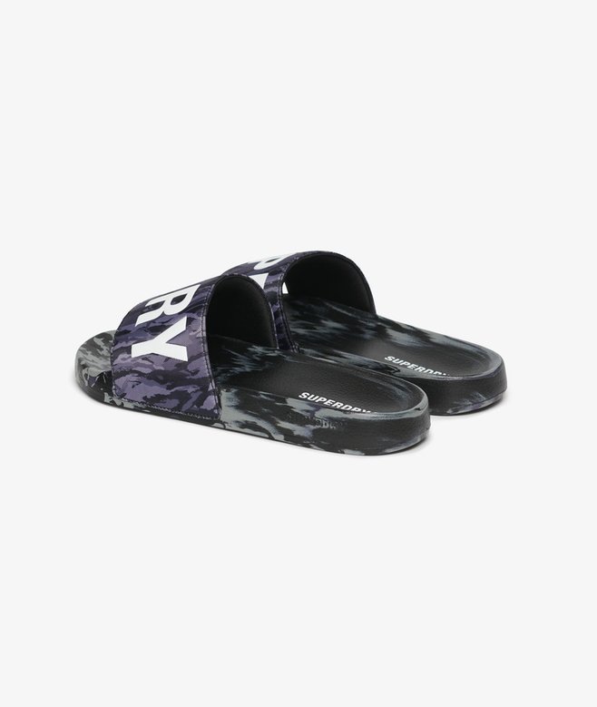 CORE CAMO POOL SLIDE Dark Grey Tiger Camo MF310278A 9TO 1