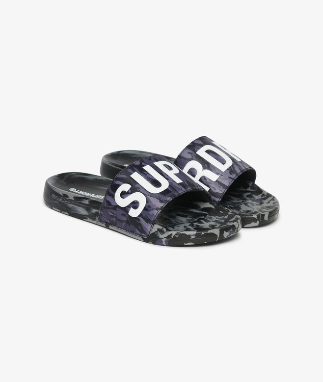 CORE CAMO POOL SLIDE Dark Grey Tiger Camo MF310278A 9TO