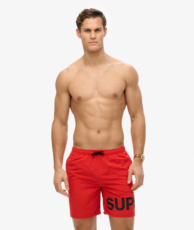 GRAPHIC 17 SWIM SHORT Drop Kick Red M3010244A OGS 4