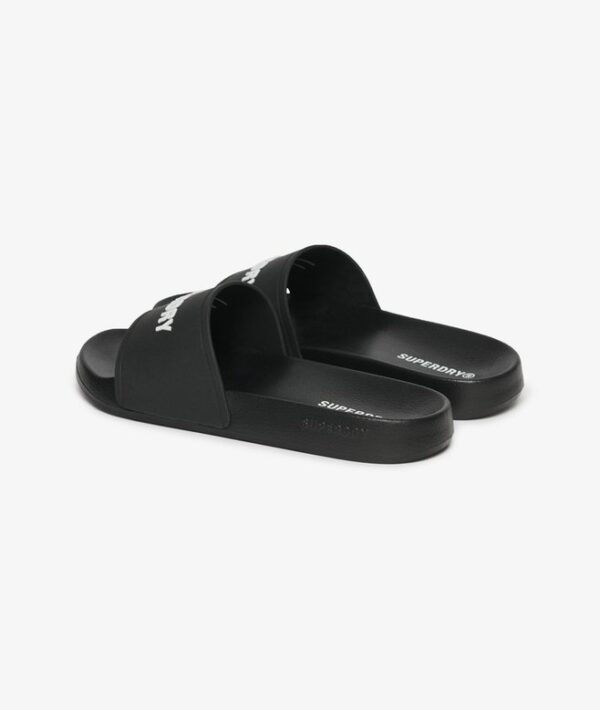 LOGO POOL SLIDE Black Ecru MF310271A AZD 1