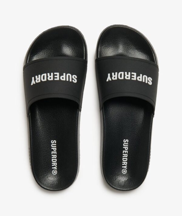 LOGO POOL SLIDE Black Ecru MF310271A AZD 2