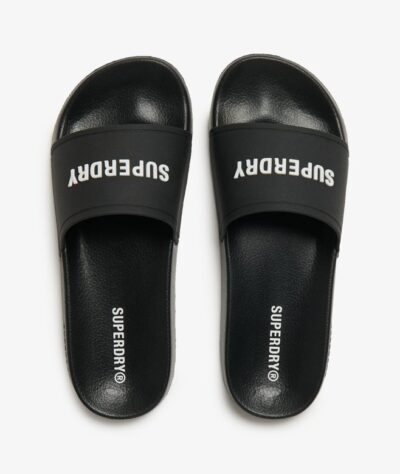 LOGO POOL SLIDE Black Ecru MF310271A AZD 2