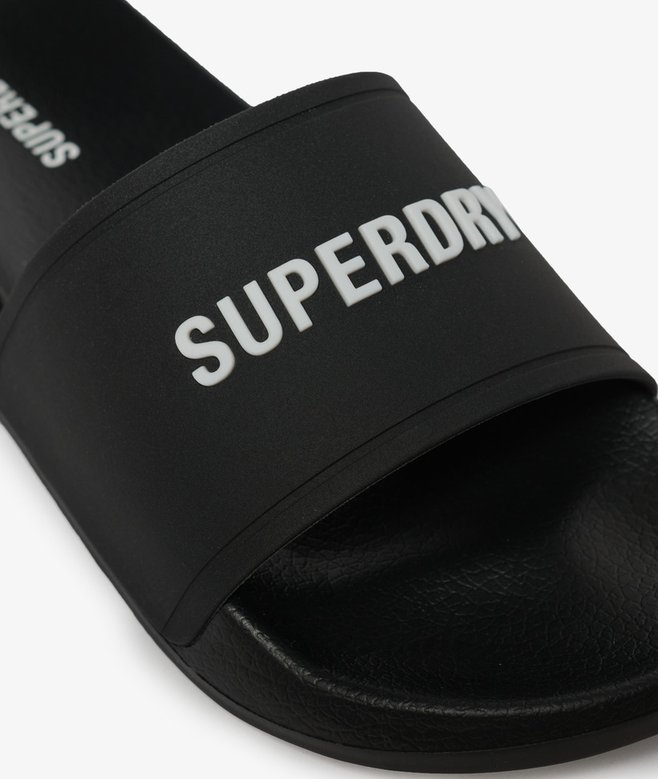 LOGO POOL SLIDE Black Ecru MF310271A AZD 4