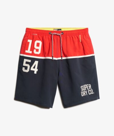 NAUTICAL LOGO 17 SWIM SHORT TRICOLORE NAVY M3010249A F5Y 3