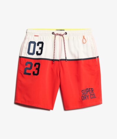 NAUTICAL LOGO 17 SWIM SHORT TRICOLORE RED M3010249A F5Z 2