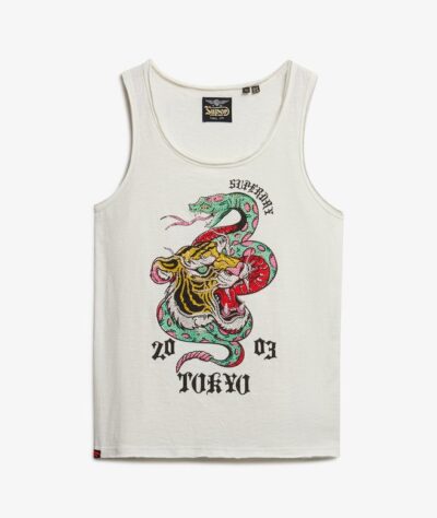 NEO TRAD TATTOO SCOOPNECK TANK Bone White Slub W6012044A E8V 2
