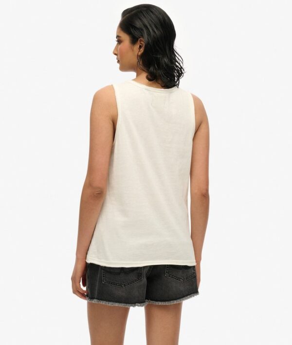 NEO TRAD TATTOO SCOOPNECK TANK Bone White Slub W6012044A E8V 3
